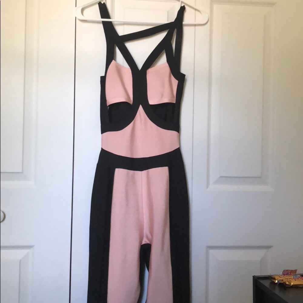 Evening wear romper